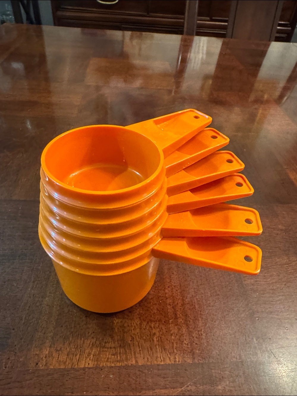 Tupperware orange Measuring Cups